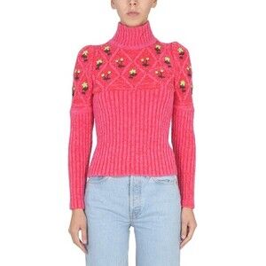 Cormio Ribbed Knit Jersey With Floral Embroidery - NWT